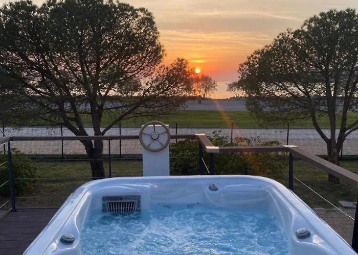 Floating House Sunset Joy
